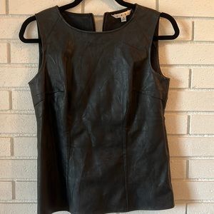 CABI faux leather shell
